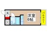 リエス千葉新町 1Rの間取り