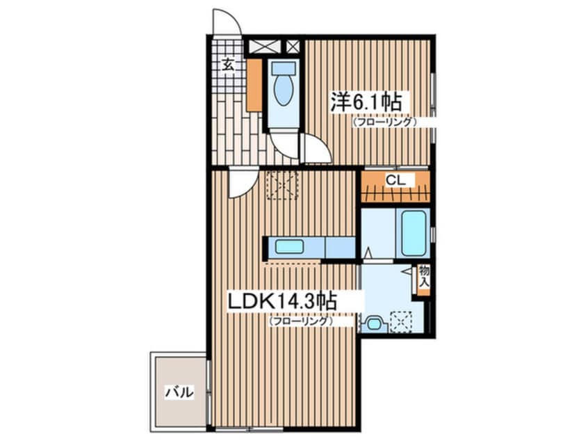 間取図 ブリリアントコ－ト