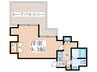 ZELKOVA RESIDENCE 1Kの間取り