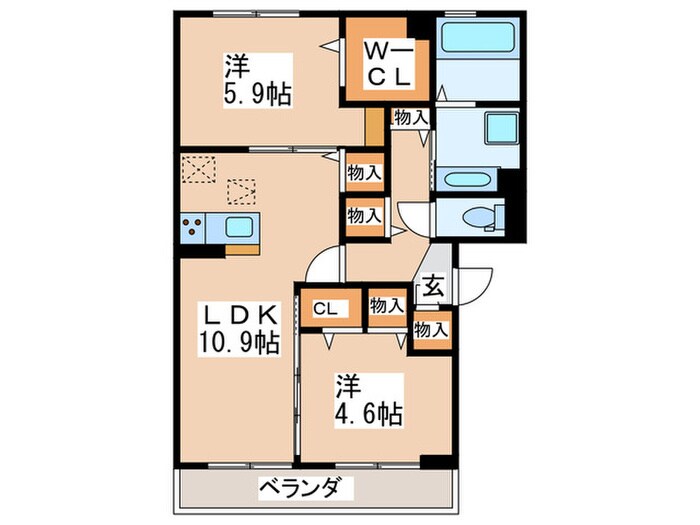 間取り図 ポーロウニア横山