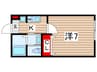 パステールグラン土気 1Kの間取り