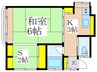 渡部邸2階 1SKの間取り