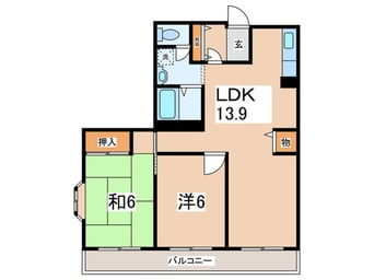 間取図 プランド－ルＳ
