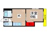 コーポ東 1Kの間取り