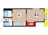 コーポ東 1Kの間取り