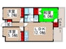 グランメール 3LDKの間取り