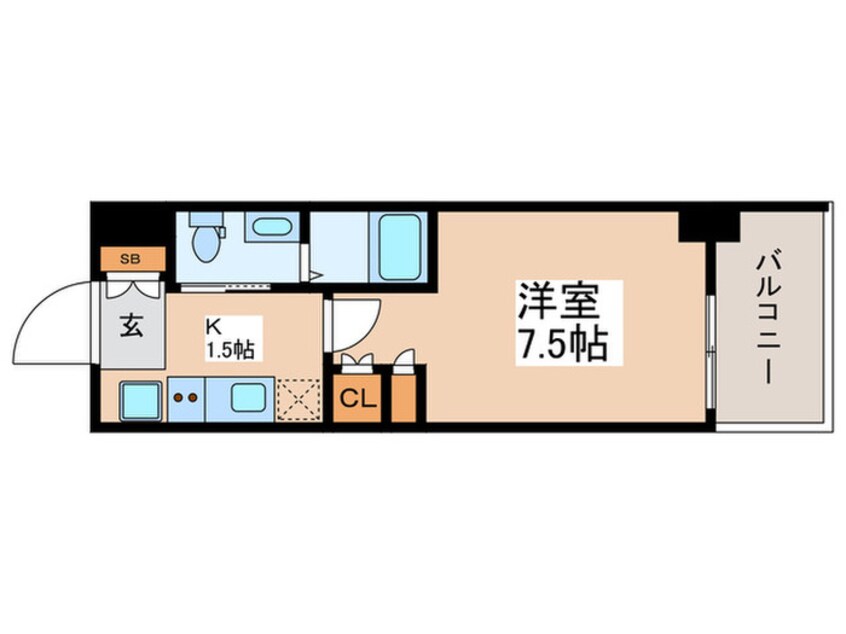 間取図 Ｌａ　Ｄｏｕｃｅｕｒお花茶屋Ⅰ