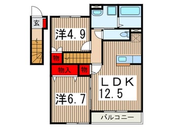 間取図 ソレイユ狭山ヶ丘