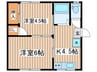 サンクレスタ山の根 2Kの間取り