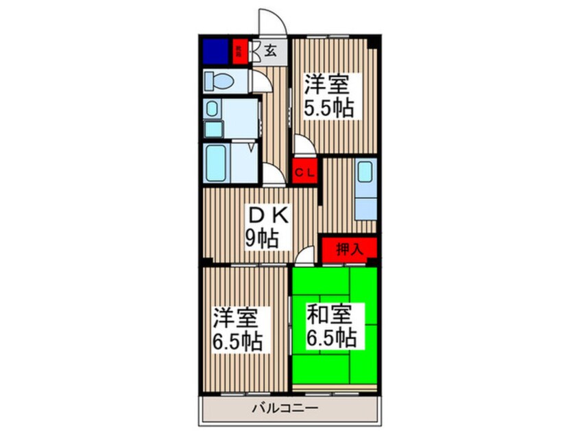 間取図 タイワ－ド朝志