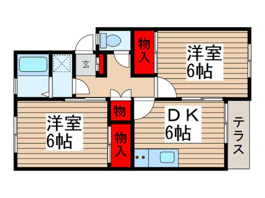 間取図 パレスアンフィ－ニ