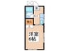 岡村ハイツ 1Kの間取り