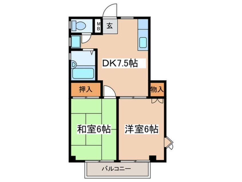 間取図 山田ハイツ