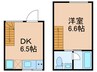 神宮前マンション 1DKの間取り