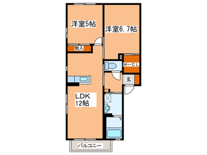 間取図 ボナ－ルⅡ