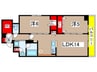 ＣＡＳＡ　ＤＥ　ＡＬＩＶＩＯ 2LDKの間取り