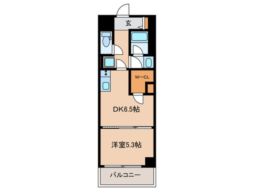 間取図 ヴァンテ・アン神楽坂