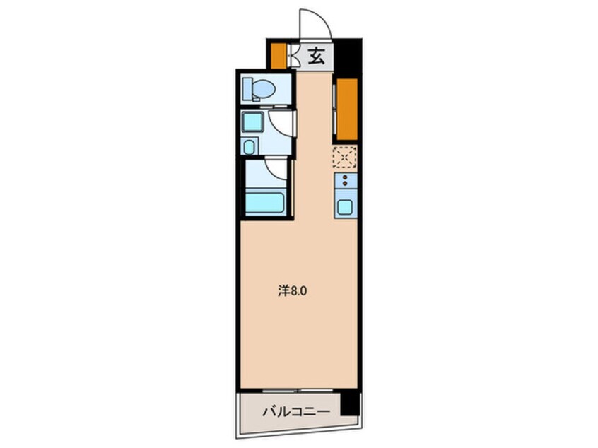 間取図 ヴァンテ・アン神楽坂