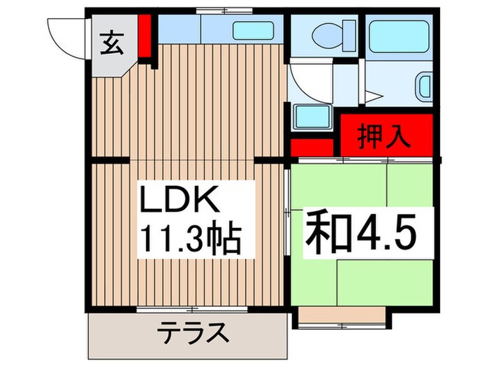 間取り図 ジュネス秋津
