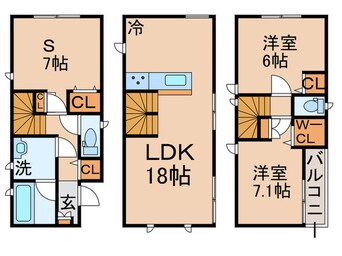 間取図 Kolet梅島＃08