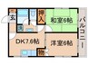 丸高ビル 2DKの間取り