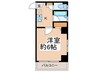 キングスパレス 1Kの間取り