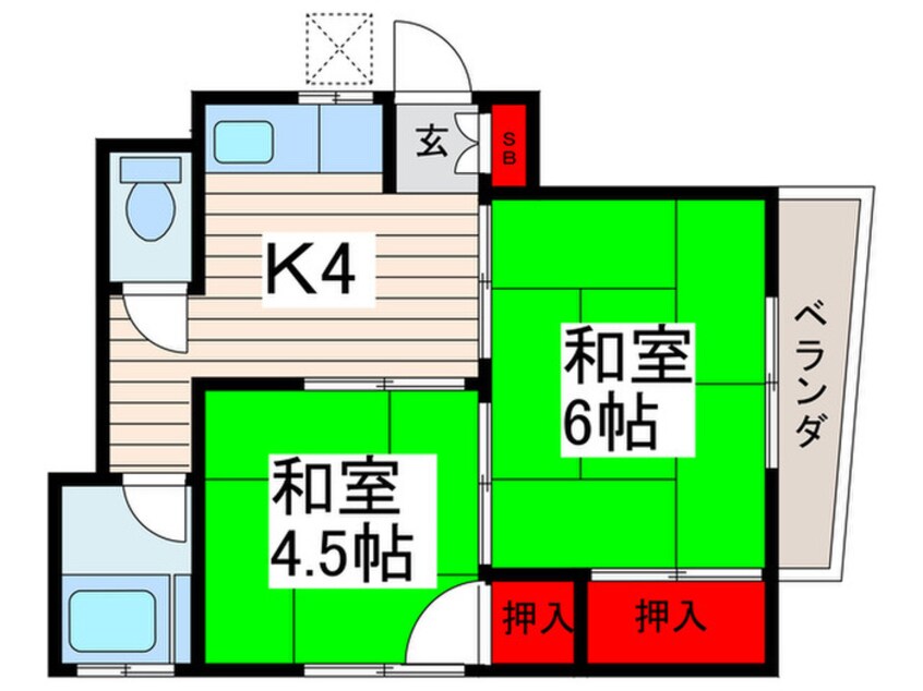 間取図 心栄ハイツ