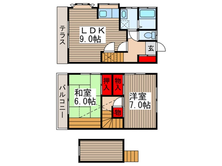 間取図 藤井ハイツＢ棟