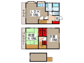 間取図 藤井ハイツＢ棟