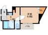 エスポワ－ル 1Kの間取り