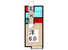 幸ハイツ 1Kの間取り