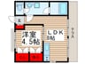 サンライズマンション 1LDKの間取り