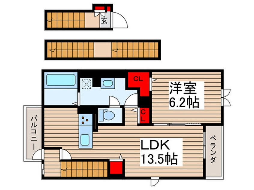 間取図 クローバーヒルズ