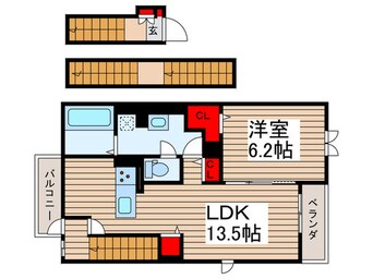 間取図 クローバーヒルズ