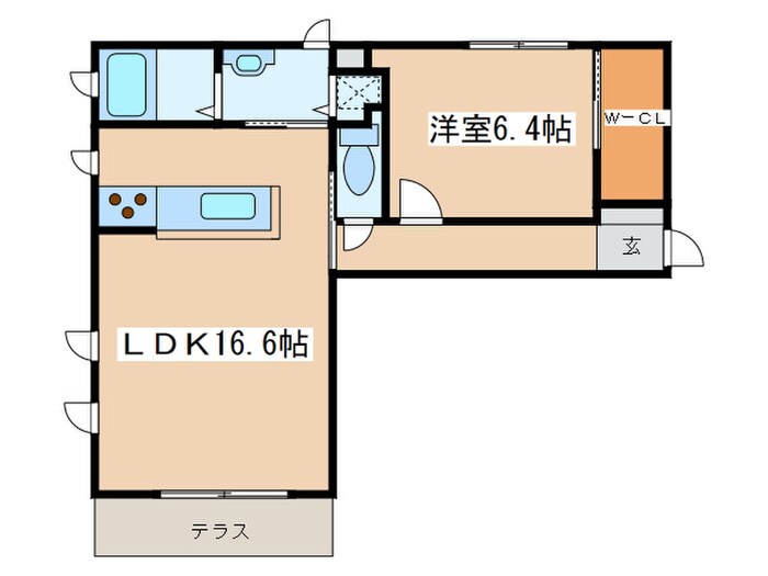 間取り図 ハイツプラムウッズⅡ