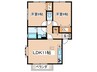 エスプランテⅠ 2LDKの間取り