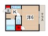 メゾンウェルス 1Kの間取り