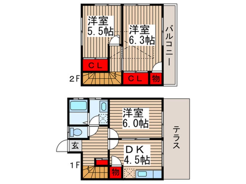 間取図 藤井ハイツＣ棟