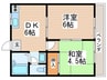 ピアシティー 2DKの間取り
