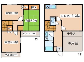 間取図 ブリージングタウン百草園A1