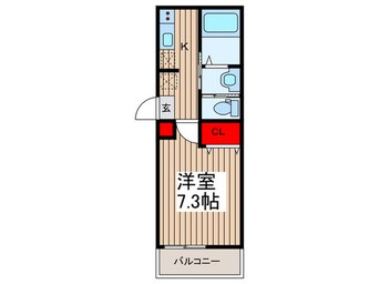 間取図 仮）キャメル大袋2