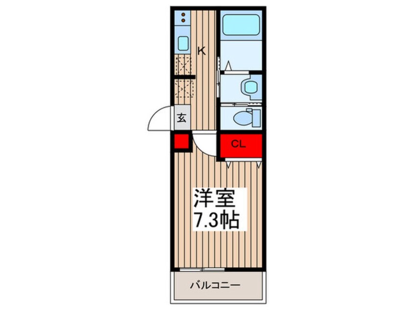 間取図 仮）キャメル大袋2