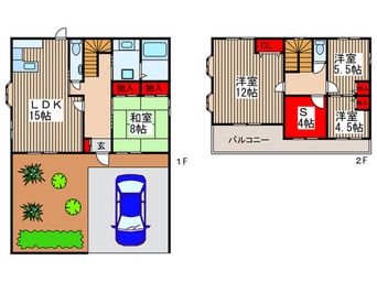 間取図 西高尾４丁目貸家