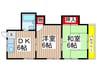 コーポサトー 2DKの間取り