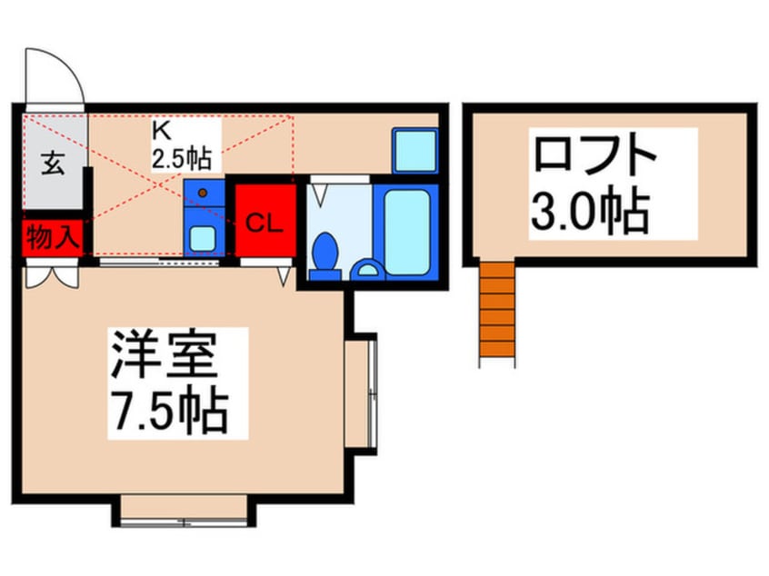間取図 ローズアパートR45