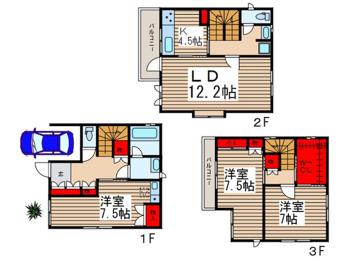 間取り図 仲町戸建