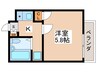本田ビル 1Kの間取り