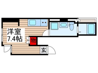 間取図 ソリッドブルー門前仲町