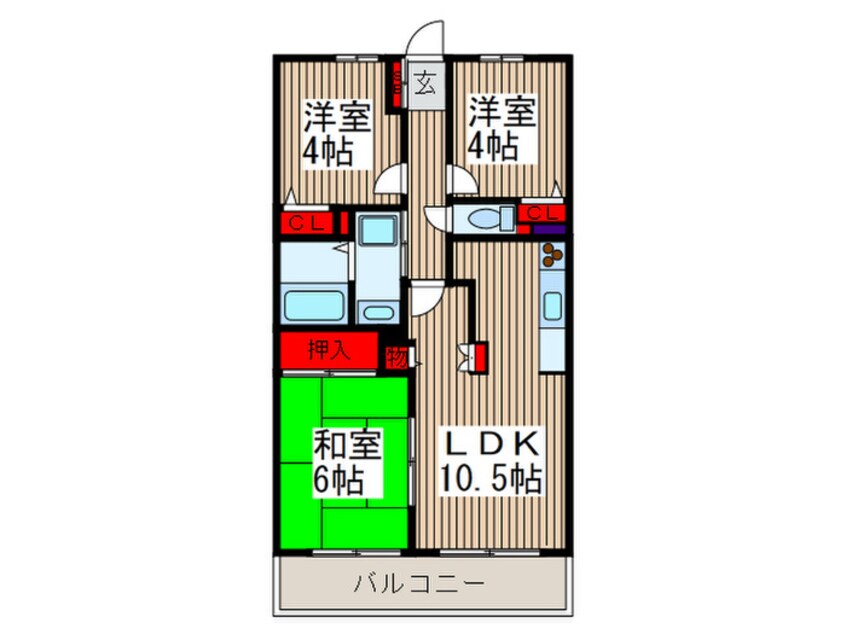 間取図 マ・メゾン寿