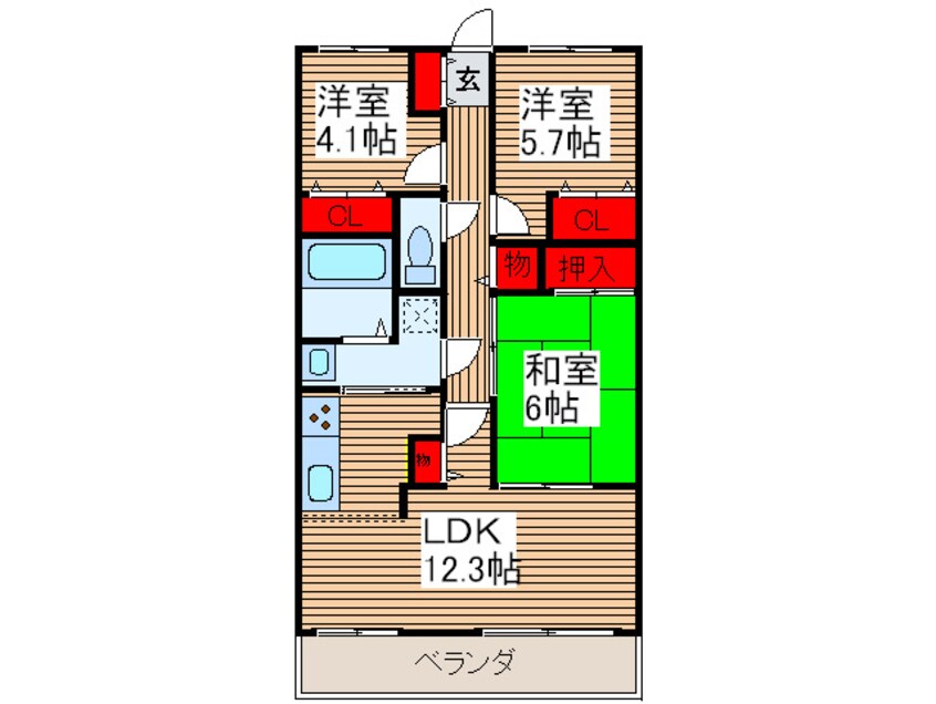 間取図 マ・メゾン寿